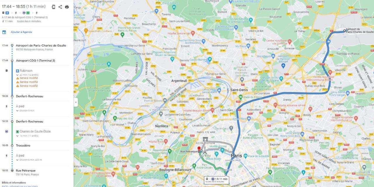 T2 Trocadero Tour Eiffel Apartment Париж Екстериор снимка